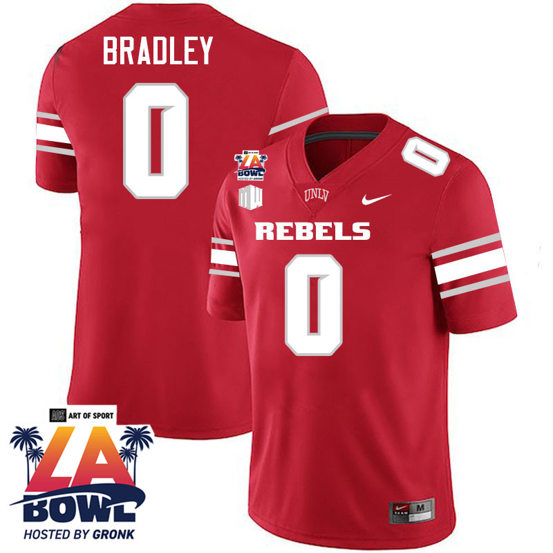 Jaden Bradley LA Bowl Jersey,UNLV Rebels 2024 LA Bowl Jersey-Scarlet